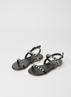 Flat Studded Sandals Black - v1605182304/N40558787V_2