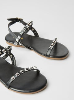 Flat Studded Sandals Black - v1605182304/N40558787V_3