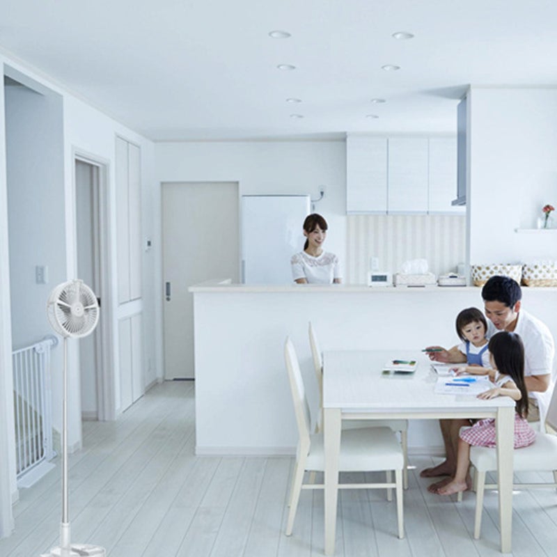 مروحة شحن USB قابلة للتعديل مع مصباح ووظيفة ترطيب HL145-LU أبيض - Image 3