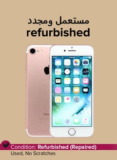 Refurbished - iPhone 7 128GB Rose Gold 4G With Facetime - International Version