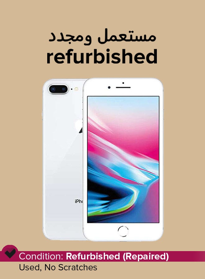 Apple - Refurbished - iPhone 8 Plus 64GB Silver 4G With Facetime - Image 1