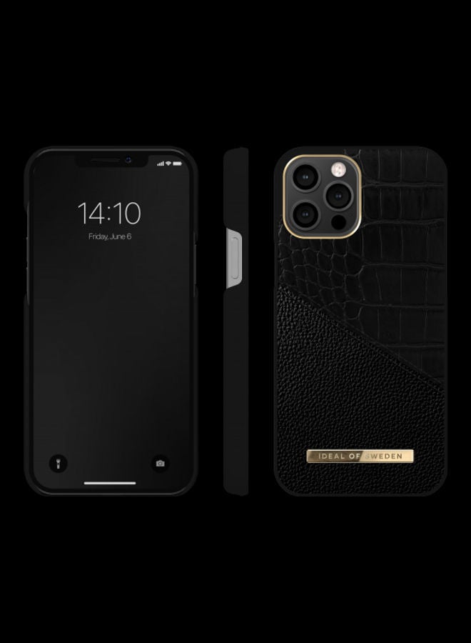 iDeal of Sweden - Atelier Case Apple Iphone 12 / 12 Pro Nightfall Croco - Image 1