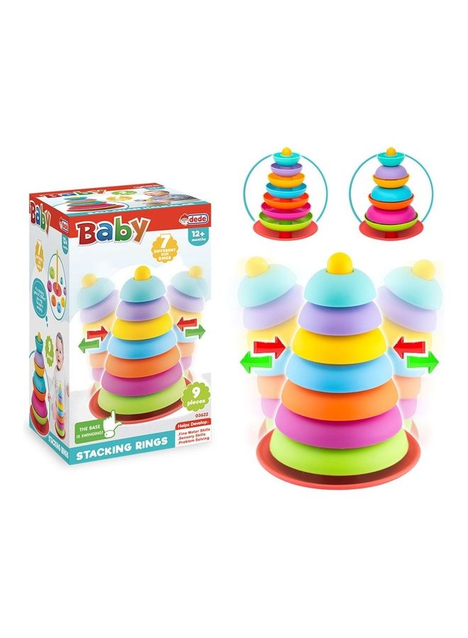 dede 9-Piece Baby Stacking Rings Block Set 