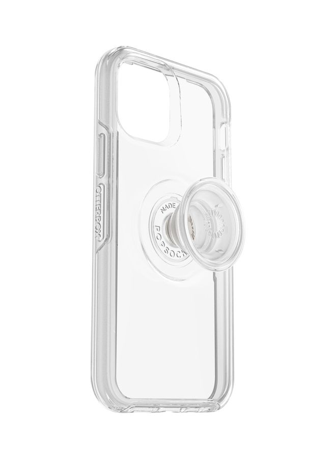Otterbox Symmetry Drop Protection Case Cover For Apple Iphone 12 / 12 Pro With Popsocket Phone Holder Clear - Image 2