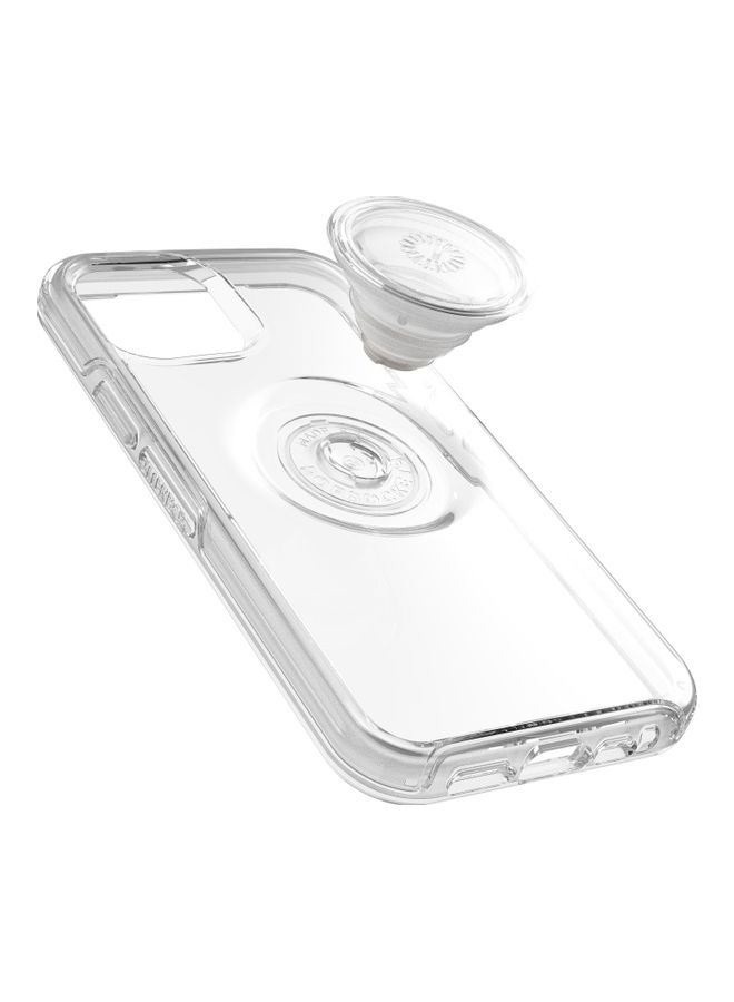 Otterbox Symmetry Drop Protection Case Cover For Apple Iphone 12 / 12 Pro With Popsocket Phone Holder Clear - Image 3