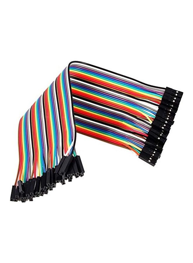 Landzo LANDZO 120pcs 20CM Multicolored 40pin Male to Female, 40pin Male to Male, 40pin Female to Female Breadboard Jumper Wires Ribbon Cables Kit for Raspberry pi and Arduino Multicolour - Image 3