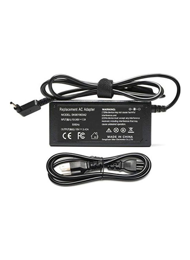 Zosam - New R14 C720 C740 65W AC Adapter Laptop Charger for Acer Chromebook R11 11 13 14 15 CB3 CB5 CB3-131 CB3-532 CB5-132T CB5-571 Aspire one S5-371 S5-391 S7-391 S7-392 R5-471T R5-571TG [19V 3.42A] Black - Image 1