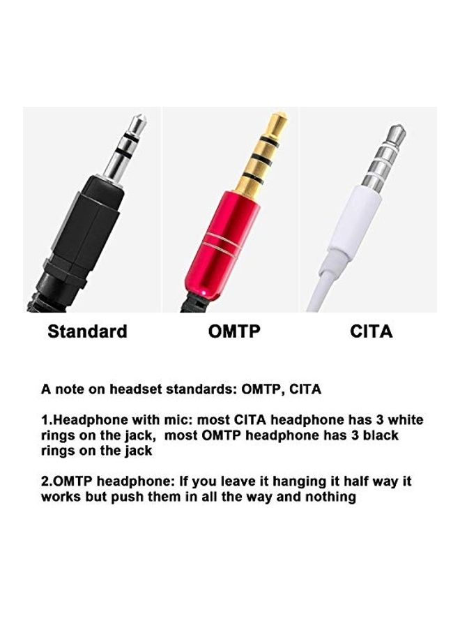 eBoot eBoot Headphone Adapter 6.35 mm Male to 3.5 mm Female Stereo Audio Earphone Jack Adapter, 5 Pieces, Black Black  - Image 3