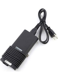 ديل محول تيار متردد بتصميم جديد وبقدرة 130 وات وبوصلة USB Type C لجهاز ديل XPS‏ 15 9575 بتصميم 2-في-1، بريسيشن 5530 بتصميم 2-في-1، شاشة اللمس 9575 بجودة 4K أسود  - Image 3
