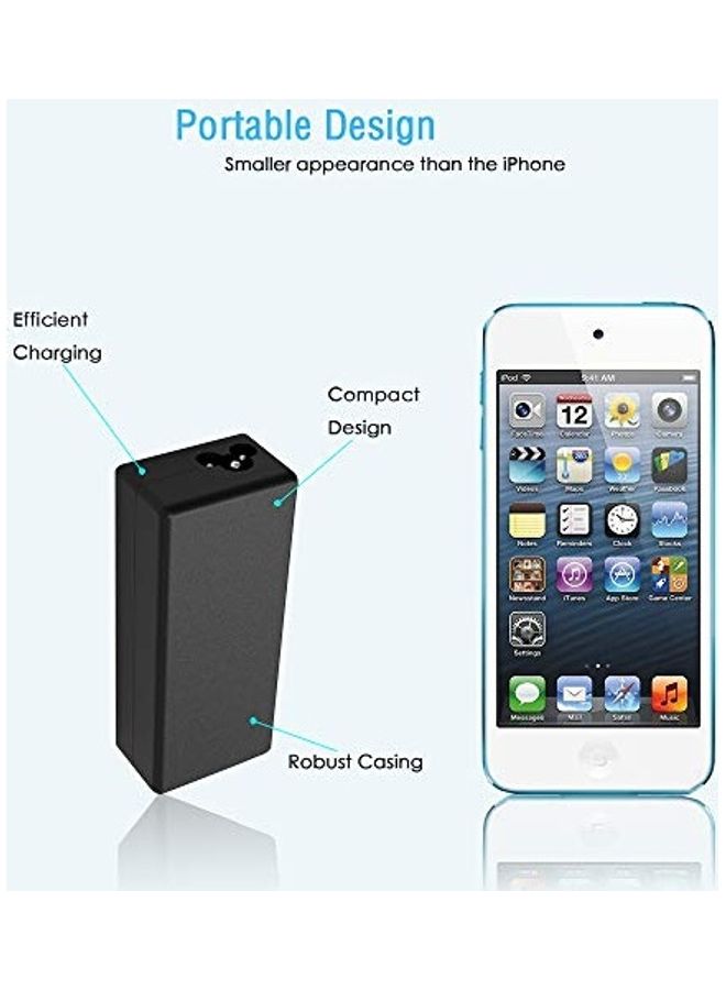 سوبرير - شاحن تيار متردد 65 وات Type C مناسب لجهاز لينوفو ثينك باد X1 كربون، X1 يوجا من سلسلة USB-C X1 كاربون الجيل الخامس والسادس والسابع والثامن، تابلت X1 يوجا الجيل الثاني والثالث والخامس، تابلت X1 أسود - Image 1