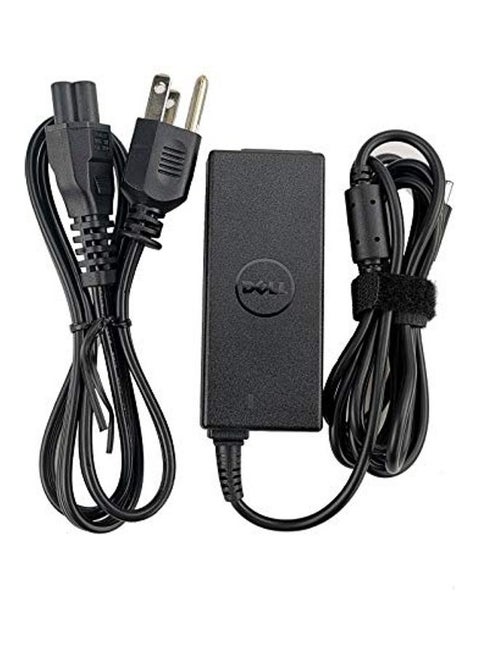 Laptop Charger 45W AC Adapter with Power Cord for Dell Inspiron 13 14 15,5000 Series,XPS 13,Computer Replacement Part Black