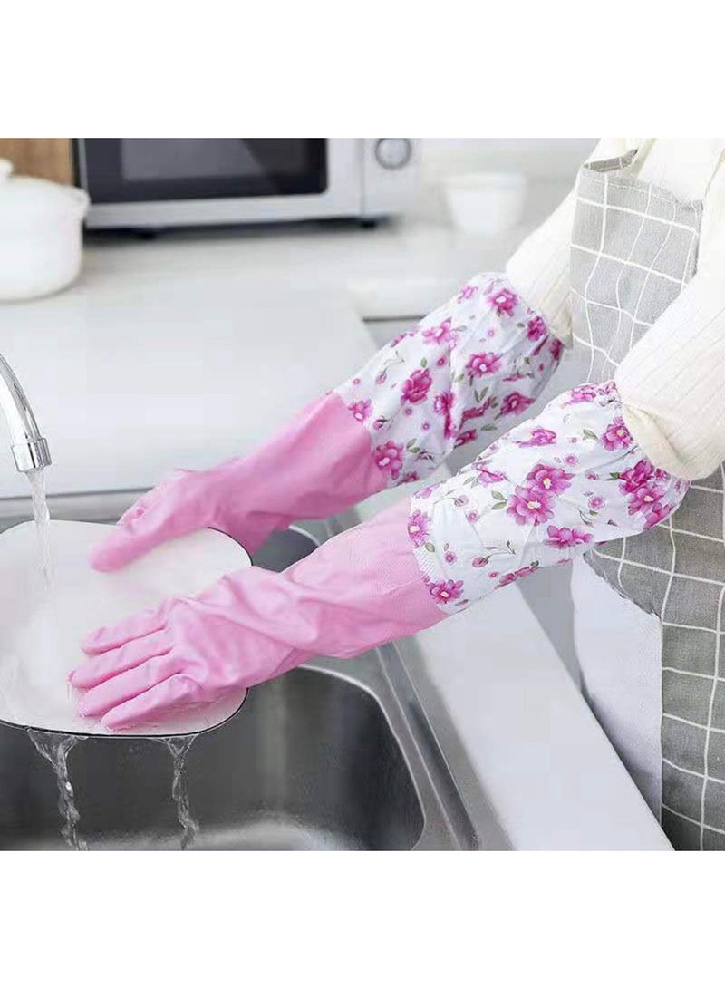 Generic 2-Piece Reusable Washing Gloves Set Multicolour One Size  - Image 2