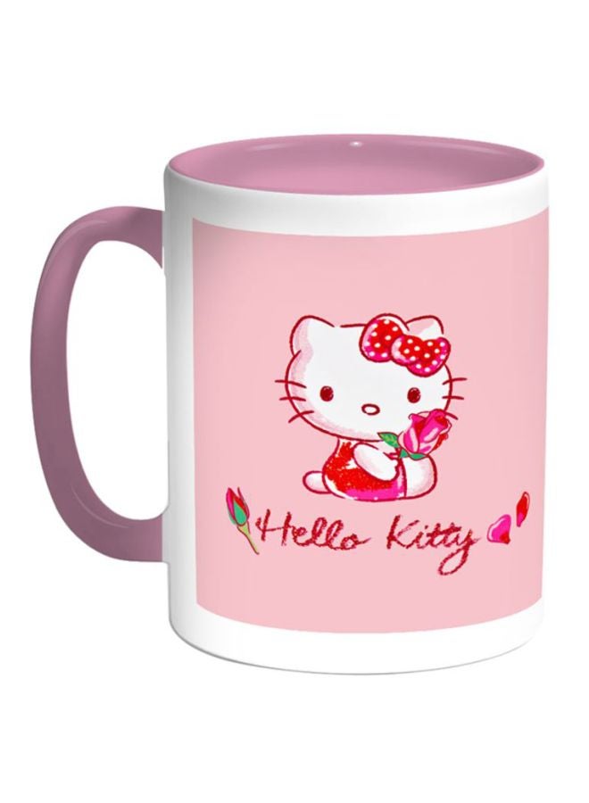 Decalac - Hello Kitty Printed Coffee Mug White/Pink - Image 1