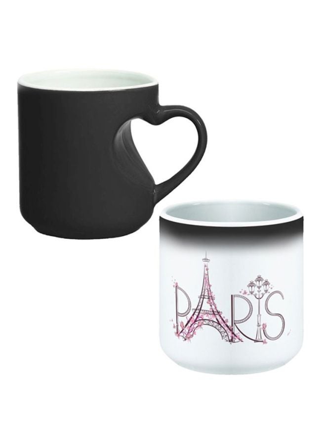 Decalac Paris Printed Magic Coffee Mug White/Pink