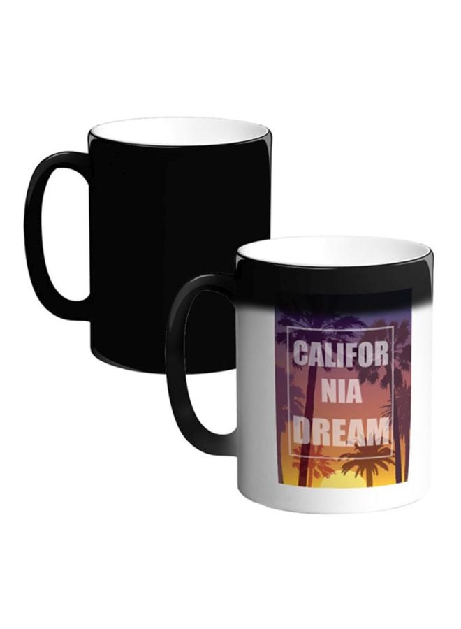 Decalac California Dream Printed Magic Coffee Mug Multicolour