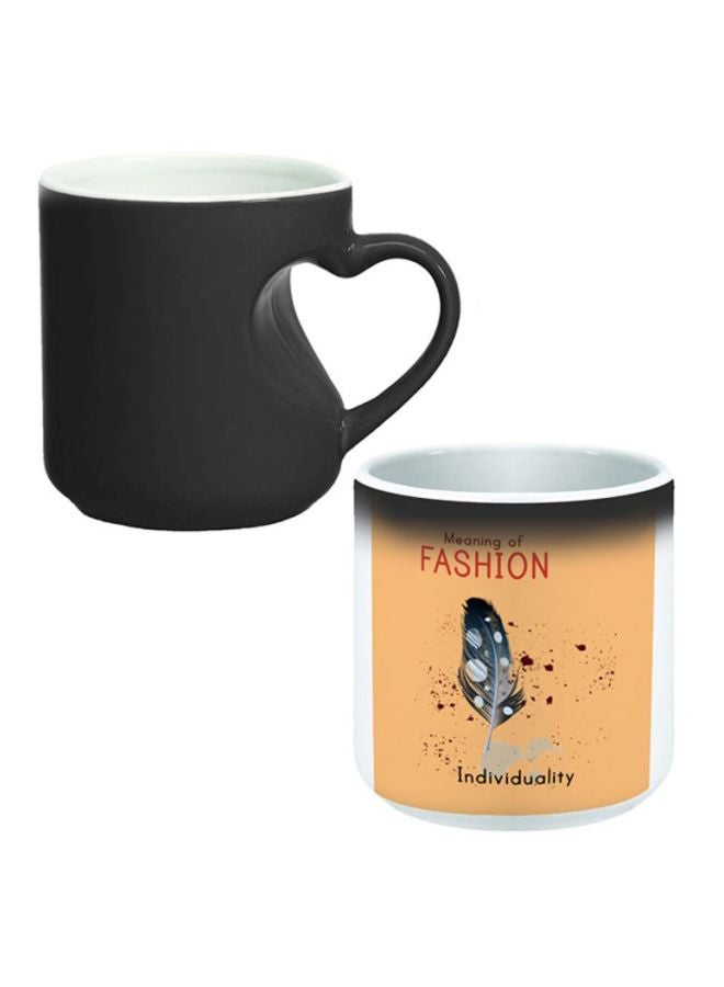 Decalac Meaning Of Fashion Printed Magic Coffee Mug White/Beige