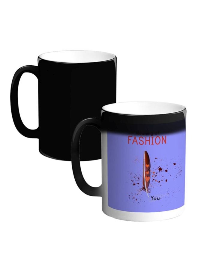 Decalac Meaning Of Fashion Printed Magic Coffee Mug White/Purple