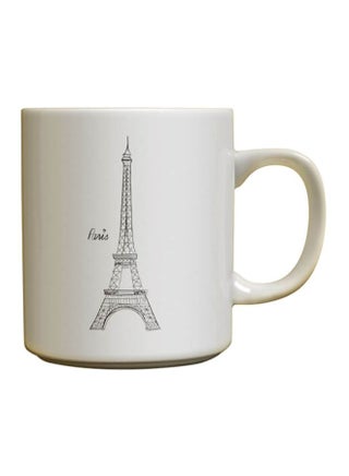 Paris Eiffel Tower Printed Ceramic Magic Coffee Mug White/Black - v1605188719/N22271395A_1