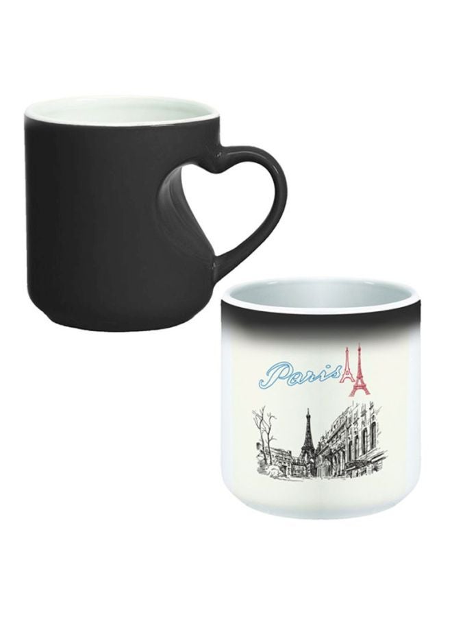 Decalac Paris Printed Magic Coffee Mug White/Black/Red