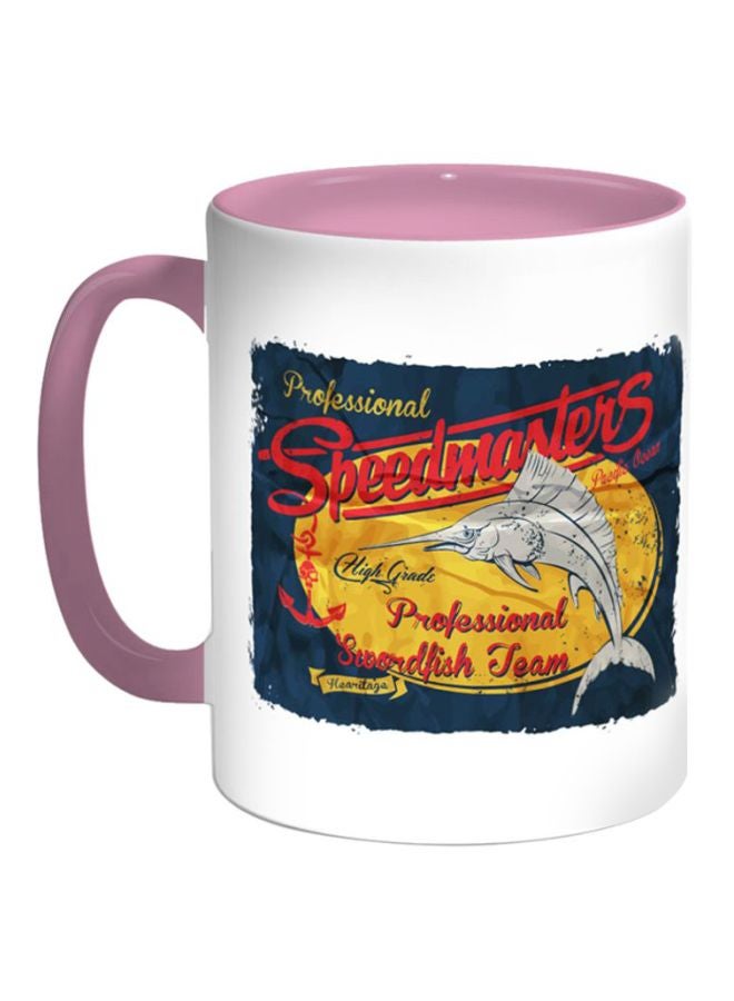 Decalac Printed Ceramic Coffee Mug Multicolour