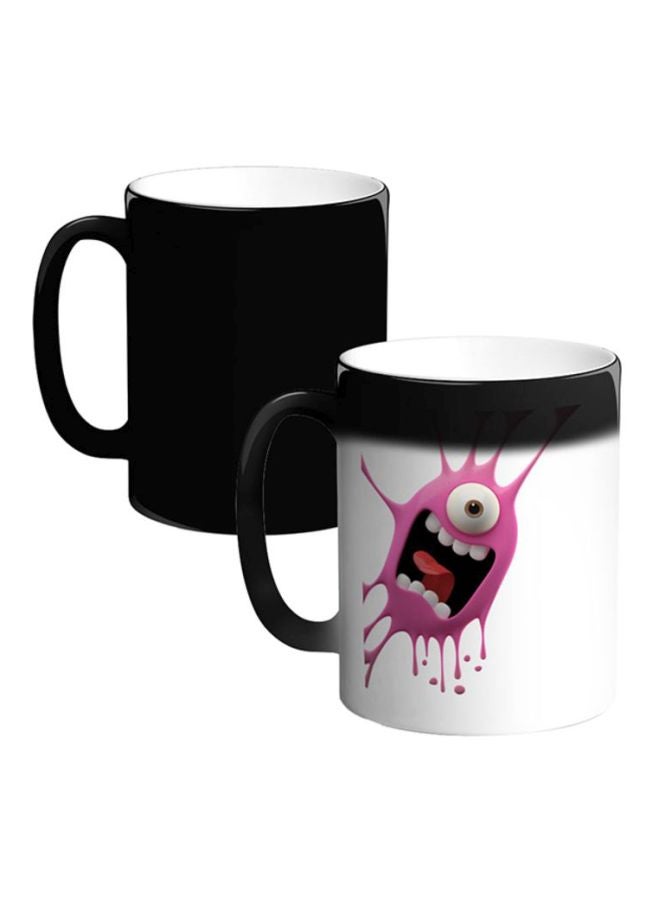 Decalac Printed Ceramic Magic Coffee Mug White/Pink/Red