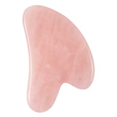 Generic Natural Rose Quartz Stone Guasha Facial Face Neck Body Gua Sha Board Massager  - Image 1