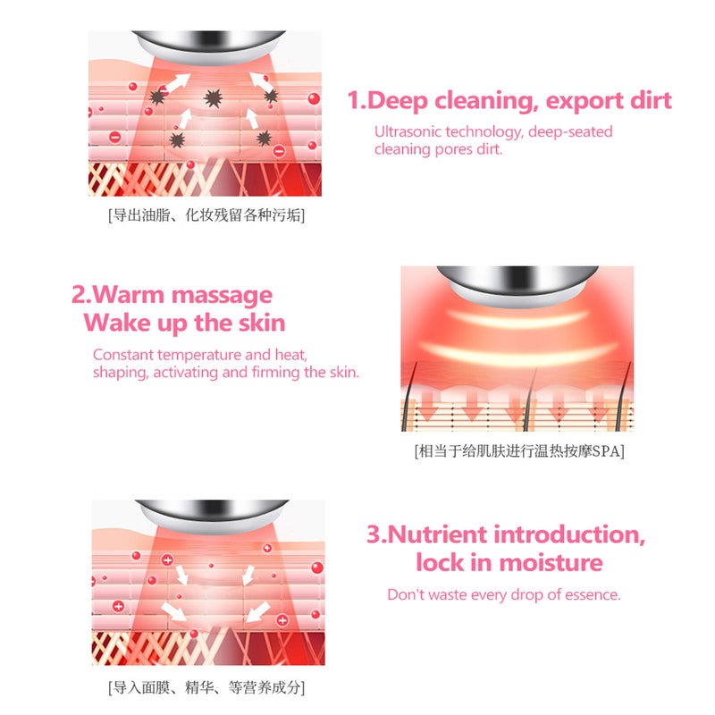 أداة تجميل منزلية مزودة بضوء أحمر وأزرق - Image 3