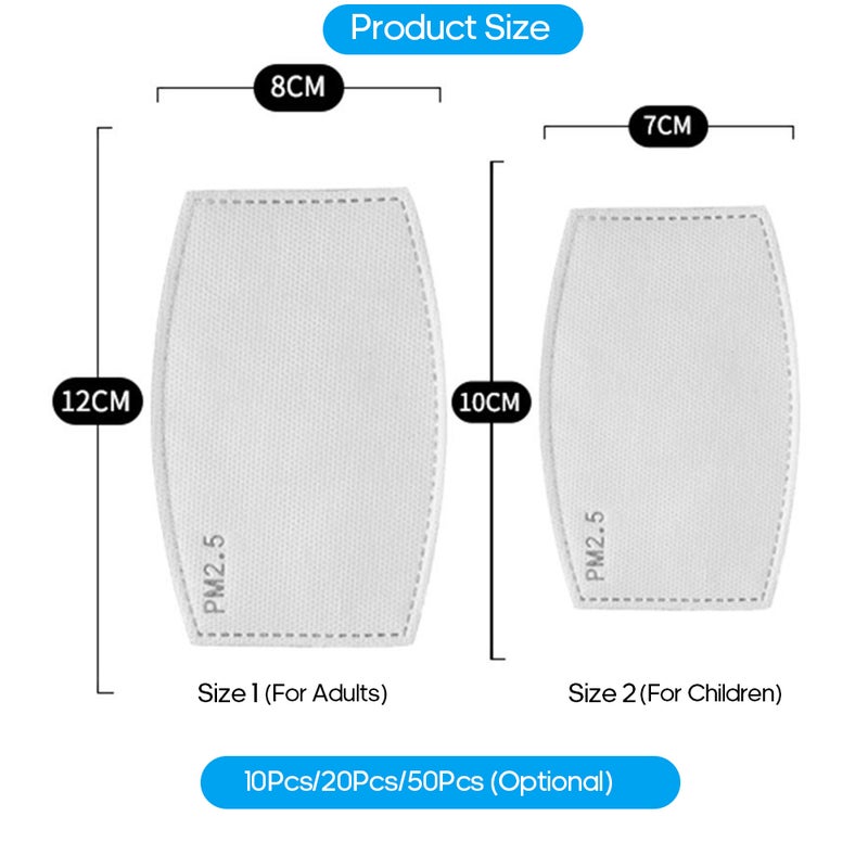 50 Piece Mouth Cover Filters - Image 3