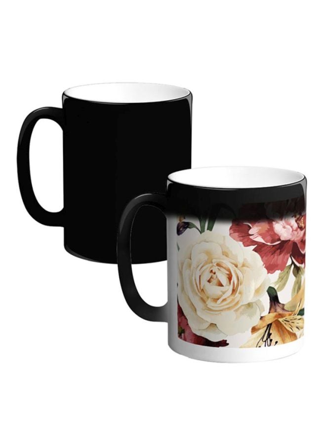 مج قهوة سحري من السيراميك بطبعة متعدد الألوان