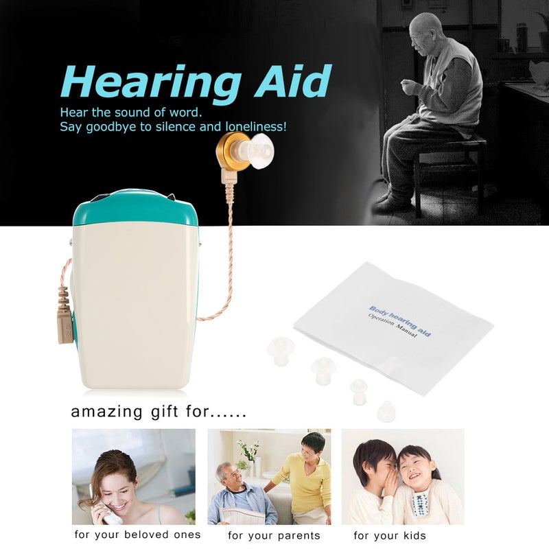Generic Pocket Hearing Aid Sound Amplifier For Severe Hearing Loss With Earplugs  - Image 4
