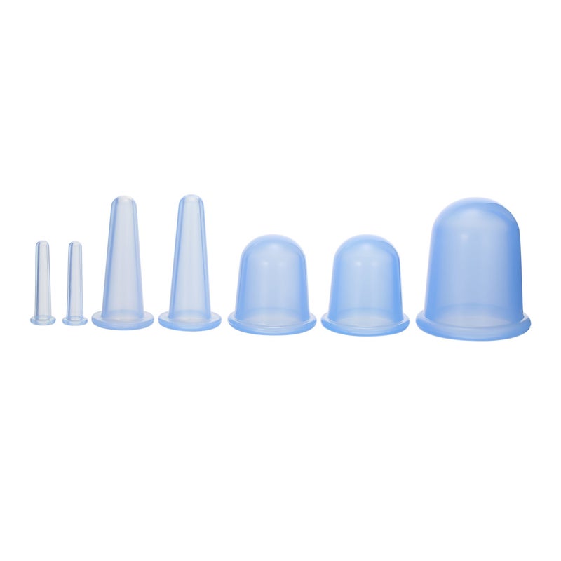 7 Piece 4 sizes Silicone Massage Cupping Cup - Image 1