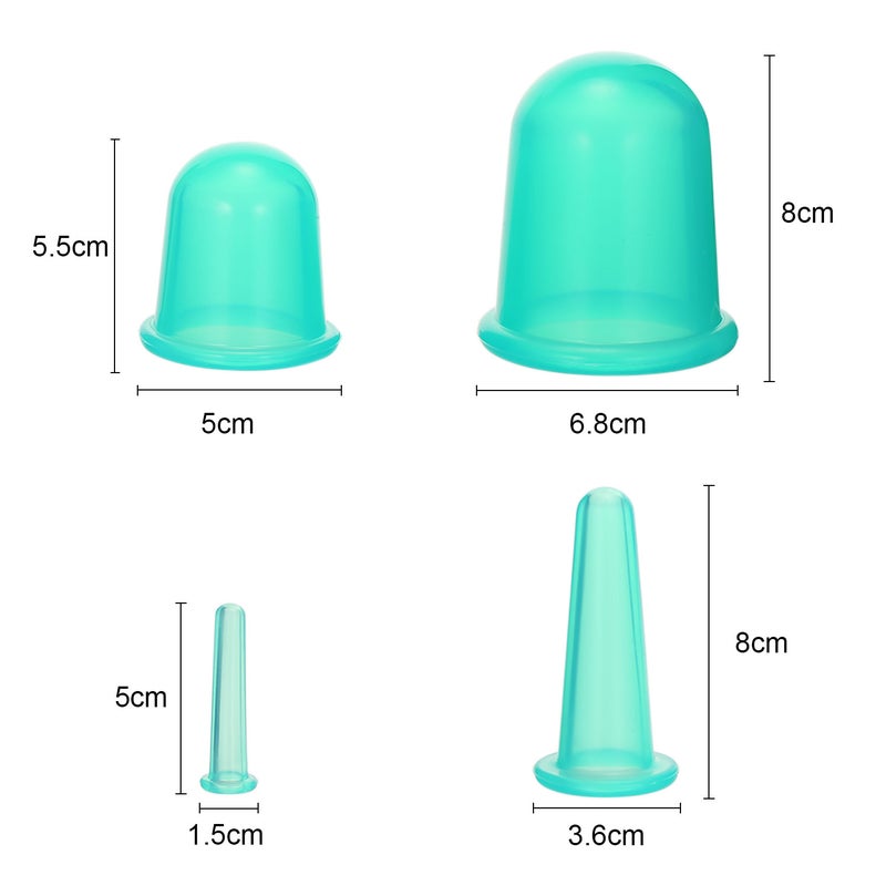 7 Piece 4 sizes Silicone Massage Cupping Cup - Image 3