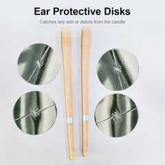 Generic 8 Piece Aromatherapy Pure Beeswax Ear Wax Candles With 4 Ear Protective Disks Kit  - Image 4