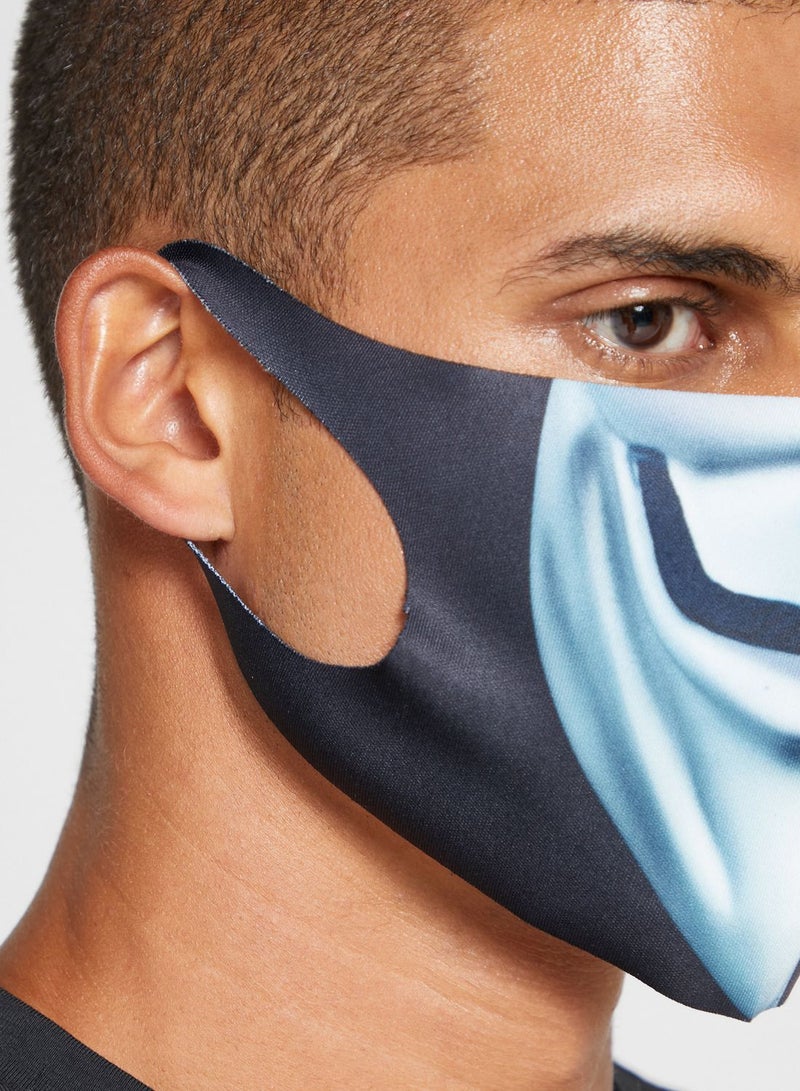 Sim - Printed Neoprene Face Mask Multicolour - Image 1