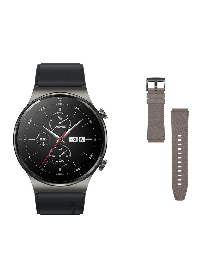 GT 2 Pro Smartwatch With Vidar Strap Grey/Brown
