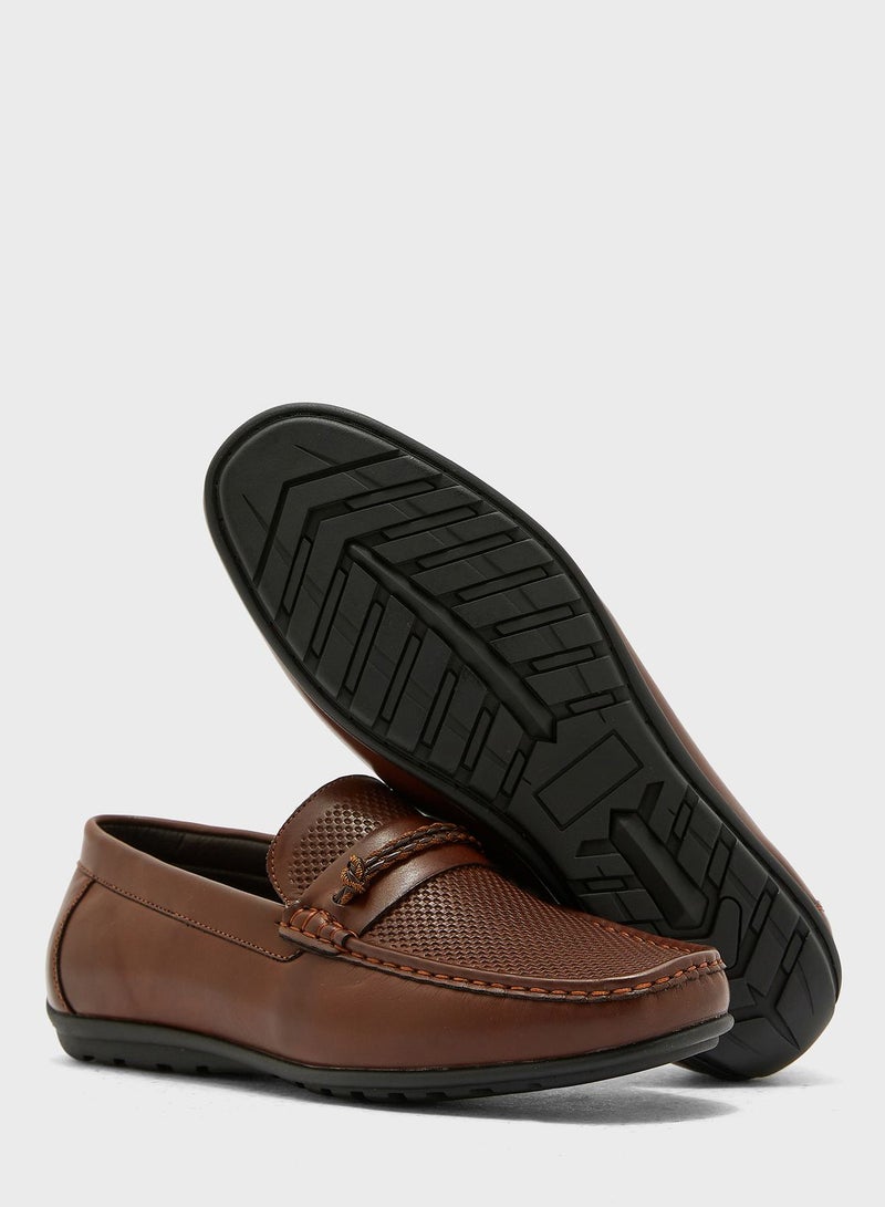 Robert Wood By Namshi - Casual Slip Ons Brown - Image 1