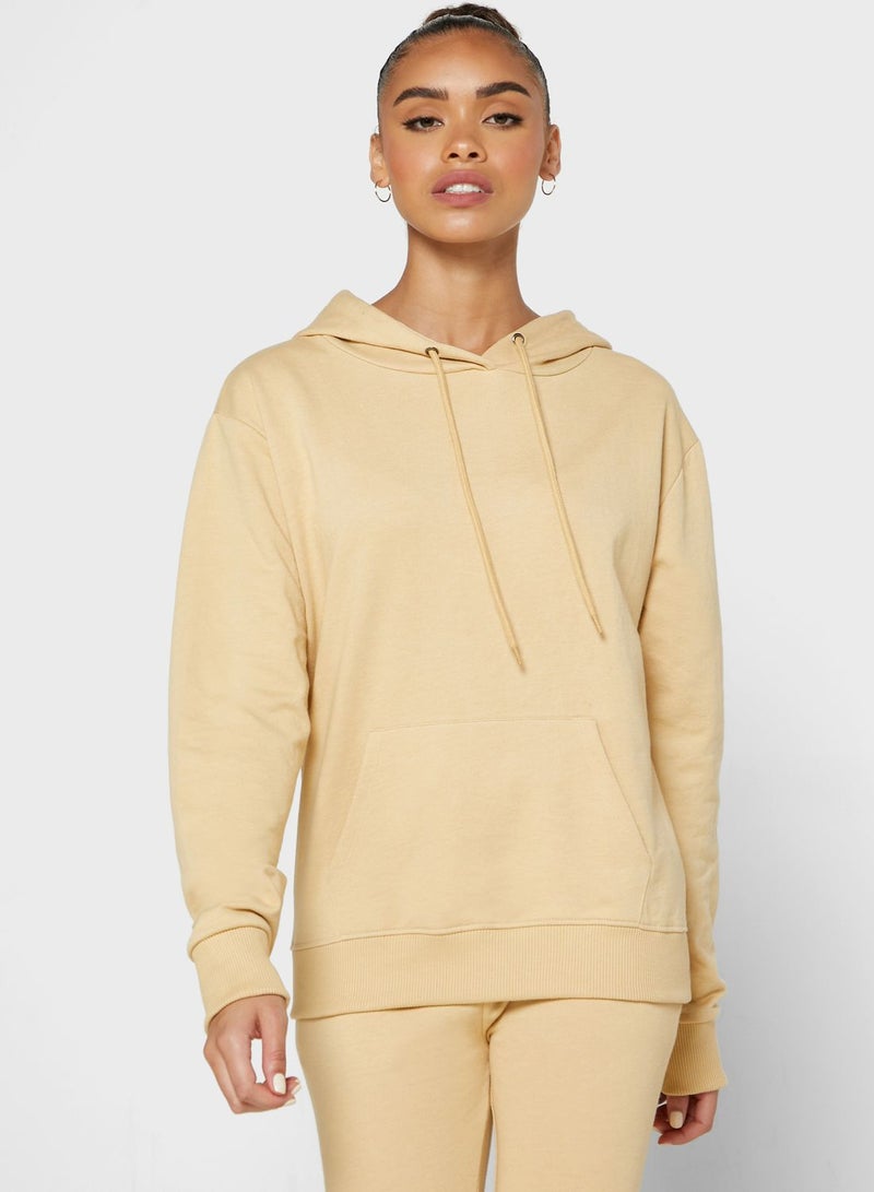Ginger Basics - 2-Piece Hoodie And Jogger Set Beige - Image 1