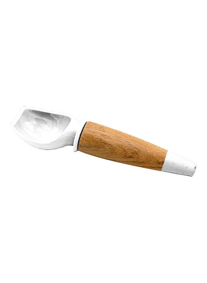 Cc Silicone Spatula Small Ice Cream Spoon Brown/Silver 27cm