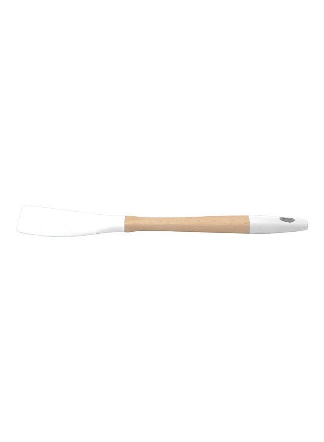 Cc Silicone Spatula Food Stirring Spoon Brown/White 35cm 