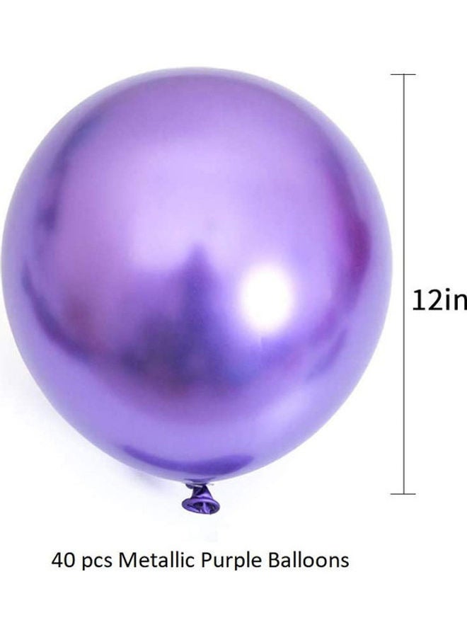 Delight 40-Piece Metallic Balloon Set 12inch - Image 2