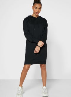 Ginger Basics Hooded Mini Dress Black  - Image 4