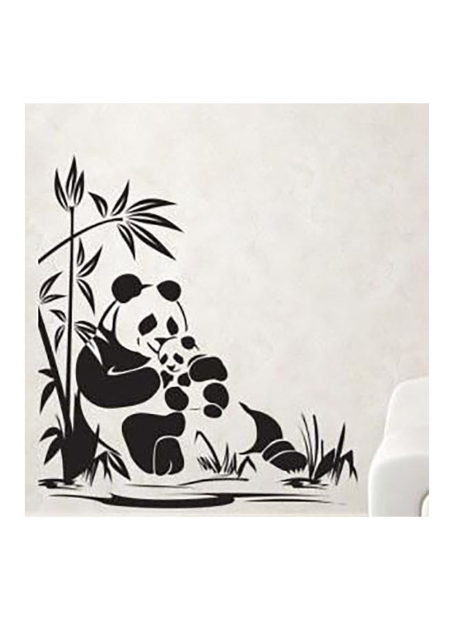 Panda Wall Sticker Black 95x104cm