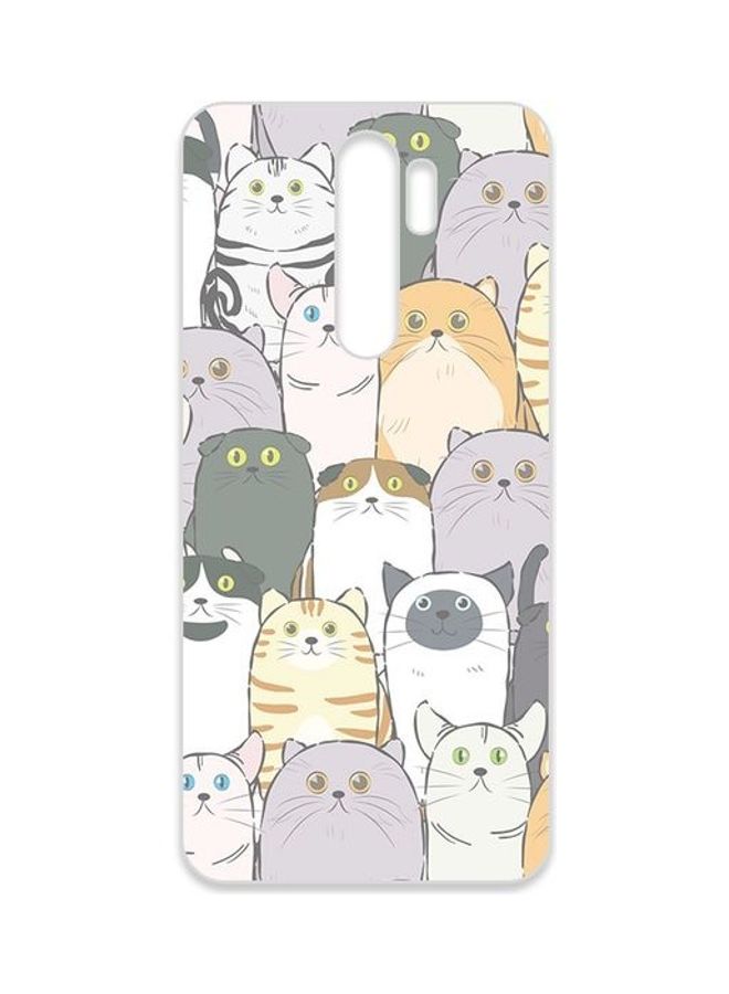 أوزو غطاء حماية شفاف بتصميم قطط لهاتف شاومي ريدمي نوت 8 برو (غير مناسب للهواتف السوداء) شفاف/ ألوان متعددة - Image 2