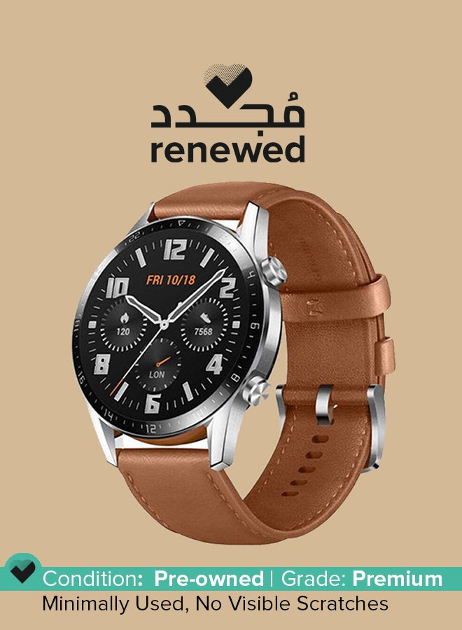 HUAWEI Renewed - GT2 Smartwatch  Classic Edition With 14 Days Battery Pebble Brown - Image 1