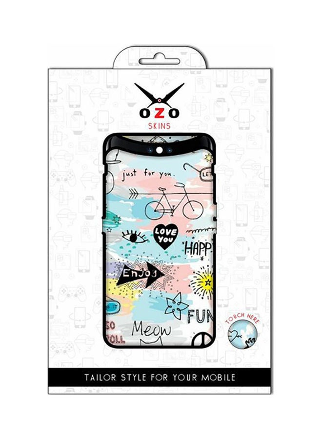 OZO With Summer Funny Trip Transparent Skin For Oppo A57 (Not For Black Phone) Clear/Multicolor - Image 1