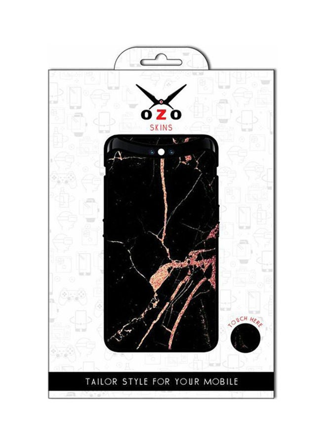 OZO Marble Mobile Back Skin for Oppo A57 Black/Brown - Image 1