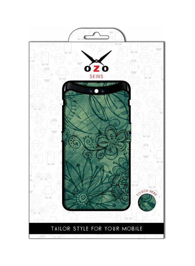 OZO Tranquility Flower Mobile Back Skin SE131TGF for Xiaomi Redmi Note 7 Green - Image 1