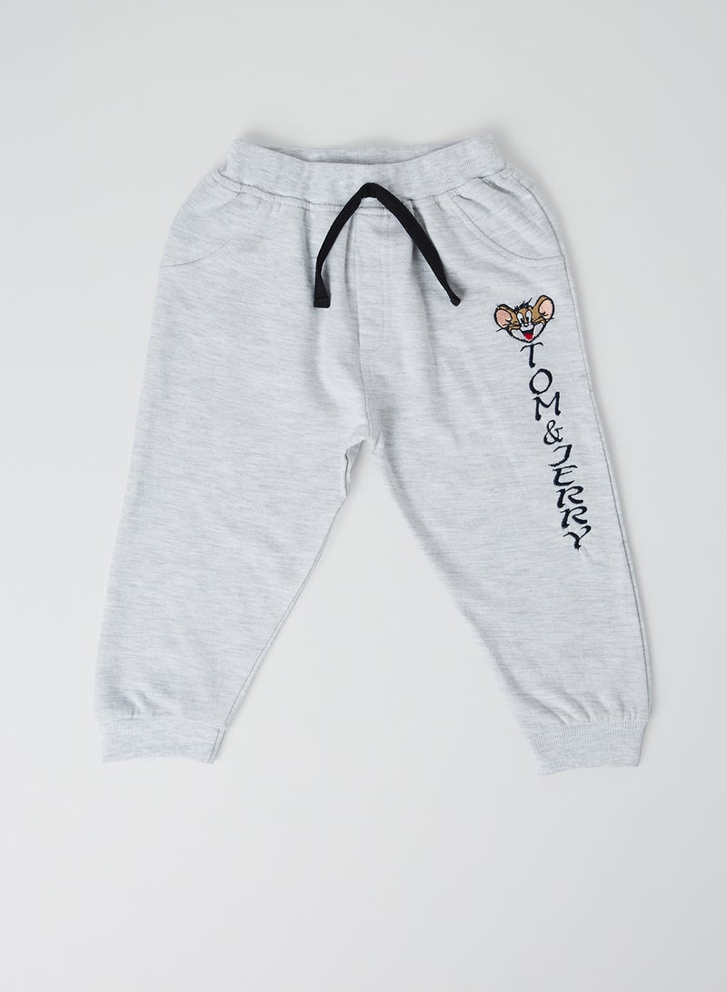 Moms Love Baby Tom & Jerry Joggers Acru Melange  - Image 1