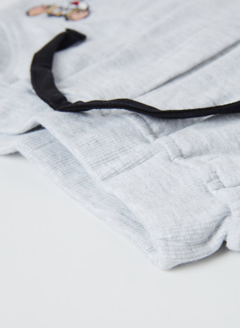 Moms Love Baby Tom & Jerry Joggers Acru Melange  - Image 4