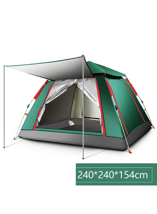 Generic Outdoor Camping Family Four Sided Tent 240 x 154cm 